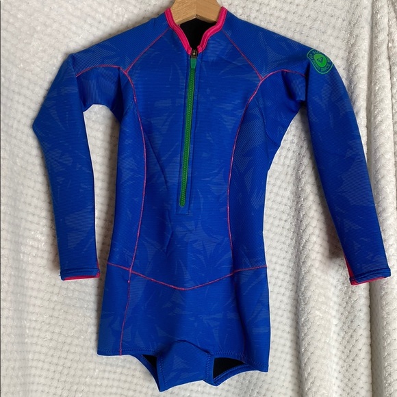Roxy Other - Roxy Girl Blue and Pink Pop Surf Wetsuit